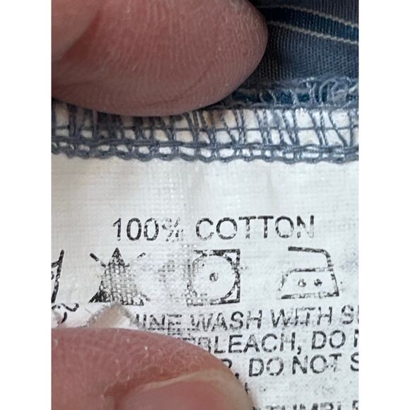 Kathmandu Men's Blue Striped Long Sleeve Dressy Preppy Shirt - Size M - Picture 4 of 6